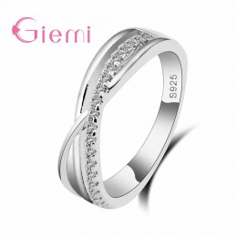 Giemi moda biżuteria cena hurtowa najwyższej jakości 925 Sterling Silver Rings dla kobiet Wedding Party biżuteria