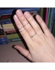 Hot 5 sztuk kryształowe dziewczyny w stylu Punk złoto srebro kolor pierścienie dla kobiet pierścionki na środek palca pierścieni
