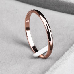 Fidelia 2mm titanium stali nierdzewnej tricolor połączenie pierścień proste gładkie moda pierścień dla kobiety lub, człowiek, śl