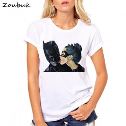 Letnia bluzka damska kobieca koszulka Anime Batman Marvel Catwoman t-shirt hipster