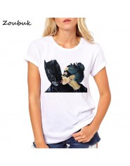 Letnia bluzka damska kobieca koszulka Anime Batman Marvel Catwoman t-shirt hipster