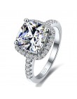 YAAMELI New Arrival 925 Sterling srebro elegancja plac cyrkonia pierścienie kryształ biżuteria prezent dla kobiet mężczyzn ślub
