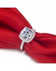YAAMELI New Arrival 925 Sterling srebro elegancja plac cyrkonia pierścienie kryształ biżuteria prezent dla kobiet mężczyzn ślub