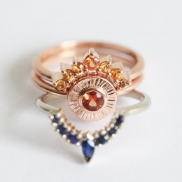 SHUANGR 3 sztuk zestaw pierścień w stylu Vintage korona pierścień czeski pierścień ustaw stos moda kobiety biżuteria Boho elegan