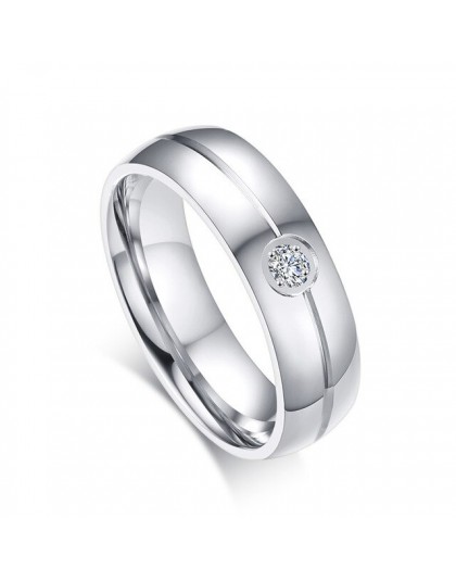 Vnox prosty obrączki ze stali nierdzewnej pierścień dla kobiet mężczyzn nigdy nie znikną srebrny kobiet klasyczne pierścionek za