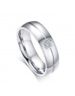 Vnox prosty obrączki ze stali nierdzewnej pierścień dla kobiet mężczyzn nigdy nie znikną srebrny kobiet klasyczne pierścionek za