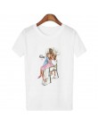 New Arrival 2019 T koszula Vogue Tee Shirt modne koreańskie ubrania Harajuku Kawaii biały T-shirt Super mama koszulka damska mat