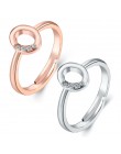 Nowy regulowany kryształ słowo list pierścienie 2019 dla kobiet różowe złoto kolor cyrkonia nazwa pierścień kobiece przyjaciel m