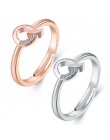 Nowy regulowany kryształ słowo list pierścienie 2019 dla kobiet różowe złoto kolor cyrkonia nazwa pierścień kobiece przyjaciel m