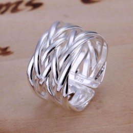 JZR022 hurtownia posrebrzany pierścionek, cena fabryczna modna moda 925 tłoczona biżuteria, kciuk kapelusz pierścień/acfaitma