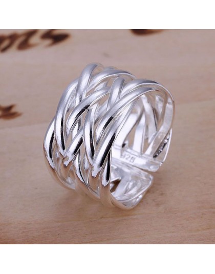 JZR022 hurtownia posrebrzany pierścionek, cena fabryczna modna moda 925 tłoczona biżuteria, kciuk kapelusz pierścień/acfaitma
