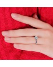 JEXXI romantyczny klasyczny okrągła cyrkonia 925 Sterling Silver Finger pierścienie dla kobiet biżuteria ślubna Hot wzór sprzeda