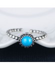 Anenjery w stylu Vintage moda 925 Sterling Silver dwanaście miesięcy urodziny kamień tajski srebrny pierścień dla kobiet anilons