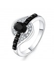 SIZE6-12 piękna ładna moda obrączka Party biały kolor złoty posrebrzane ładne kobiety kryształ Lady pierścień biżuteria LR070