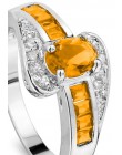 SIZE6-12 piękna ładna moda obrączka Party biały kolor złoty posrebrzane ładne kobiety kryształ Lady pierścień biżuteria LR070