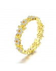 Sprzedaż BISAER hurtownie 925 Sterling Silver Daisy kwiat palec pierścionki dla kobiet moda biżuteria ślubna tani pierścień biżu