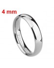2mm/4mm/6mm polerowany srebrny tytanowy pierścień kobiety gładkie Wedding Band minimalizm proste pierścienie układania, żeński, 