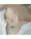 Thaya Aurora naszyjnik Halo kryształowy kamień s925 srebra skalę lekki las kobiety wisiorek naszyjnik elegancki moda Grils biżut