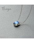 Thaya Aurora naszyjnik Halo kryształowy kamień s925 srebra skalę lekki las kobiety wisiorek naszyjnik elegancki moda Grils biżut