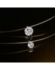 Jemmin darmowa wysyłka moda 925 srebrny łańcuch krótki kobiety naszyjniki na impreza biżuteria wyczyść wisiorek z cyrkonią w ksz
