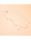 ASHIQI wielowarstwowe białe naturalny barokowy Pearl Choker naszyjnik dla kobiet prosty styl ręcznie DIY Wedding Party biżuteria