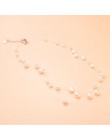ASHIQI wielowarstwowe białe naturalny barokowy Pearl Choker naszyjnik dla kobiet prosty styl ręcznie DIY Wedding Party biżuteria