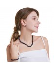 2019 niesamowite nowe prawdziwa czarna perła biżuteria naszyjnik dla kobiet, naturalna perła słodkowodna słodkie miłość kształt 