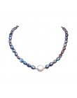ASHIQI naturalne słodkowodne perła baroku naszyjnik z pereł dla kobiet autentyczne 925 srebro standardowe owalne biżuteria