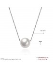 Ann & Snow proste panie biżuteria 925 Sterling srebrny naszyjnik biały Shell Pearl wisiorek naszyjniki moda akcesoria do prezent
