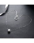 Ann & Snow proste panie biżuteria 925 Sterling srebrny naszyjnik biały Shell Pearl wisiorek naszyjniki moda akcesoria do prezent