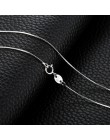 JewelryPalace 100% prawdziwej 925 Sterling Silver naszyjniki klasyczne podstawowe srebrne łańcuszki karabińczyk regulowana biżut