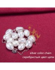 [Nimfa] 925 sterling silver biżuteria biżuteria – naturalne perły biały barokowy pearl biżuteria naszyjnik wisiorek dla kobiet x