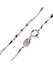 JewelryPalace 100% prawdziwej 925 Sterling Silver naszyjniki klasyczne podstawowe srebrne łańcuszki karabińczyk regulowana biżut