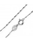 JewelryPalace 100% prawdziwej 925 Sterling Silver naszyjniki klasyczne podstawowe srebrne łańcuszki karabińczyk regulowana biżut