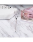 LicLiz Chic 925 Sterling srebrna belka wisiorek choker naszyjniki w stylu Punk nowy rok prezenty Fine Jewelry dla kobiet Collare