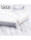 LicLiz Chic 925 Sterling srebrna belka wisiorek choker naszyjniki w stylu Punk nowy rok prezenty Fine Jewelry dla kobiet Collare