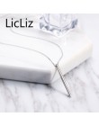 LicLiz Chic 925 Sterling srebrna belka wisiorek choker naszyjniki w stylu Punk nowy rok prezenty Fine Jewelry dla kobiet Collare