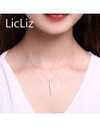 LicLiz Chic 925 Sterling srebrna belka wisiorek choker naszyjniki w stylu Punk nowy rok prezenty Fine Jewelry dla kobiet Collare