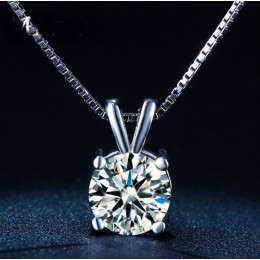 Nowy oryginalny 925 srebrny kryształy z austriackiej Choker naszyjniki Fine Jewelry dla kobiet Party akcesoria