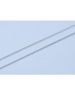 Klasyczny łańcuch podstawowy 100% 925 Sterling Silver karabińczyk regulowany naszyjnik łańcuch biżuteria dla kobiet 45 cm