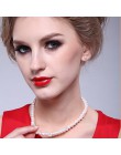 ZHBORUINI 2019 naszyjnik z pereł 925 Sterling Silver biżuteria dla kobiet 8-9mm Crystal Ball naturalne perły słodkowodne z pereł