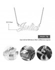 Spersonalizowane rosyjski nazwa naszyjnik 925 Sterling Silver wisiorek naszyjnik prezent urodzinowy dla dziewczyny Fine Jewelry 
