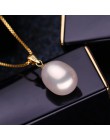 FENASY 18 K złota peandant z pereł biżuteria naszyjniki i wisiorek dla miłośników marki party pearl wisiorki wysłać s925 srebrne