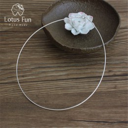 Lotus zabawy majątek 925 Sterling Silver ręcznie grzywny biżuteria moda Choker naszyjnik łańcuch dla kobiet Collier Femme acessó