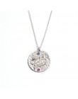 Vercret zodiaku naszyjnik 925 Sterling Silver konstelacji złoty wisiorek naszyjnik dla damska biżuteria na prezent dropshipping