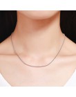 35-70 cm 925 Sterling Silver grono Rolo łańcuch naszyjnik kobiety dziewczyna włochy biżuteria kolye collares collane collier nas