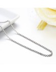 35-70 cm 925 Sterling Silver grono Rolo łańcuch naszyjnik kobiety dziewczyna włochy biżuteria kolye collares collane collier nas