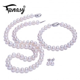 FENASY S925 Sterling Silver naturalna perła słodkowodna naszyjnik dla kobiet naszyjnik z pereł biżuteria urodziny rocznica preze