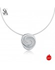 SA SILVERAGE nowy 925 Sterling Silver Rose Chokers naszyjniki dla kobiet kwiat 925 srebro wisiorek komunikat naszyjniki Fine Jew