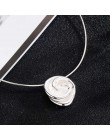 SA SILVERAGE nowy 925 Sterling Silver Rose Chokers naszyjniki dla kobiet kwiat 925 srebro wisiorek komunikat naszyjniki Fine Jew